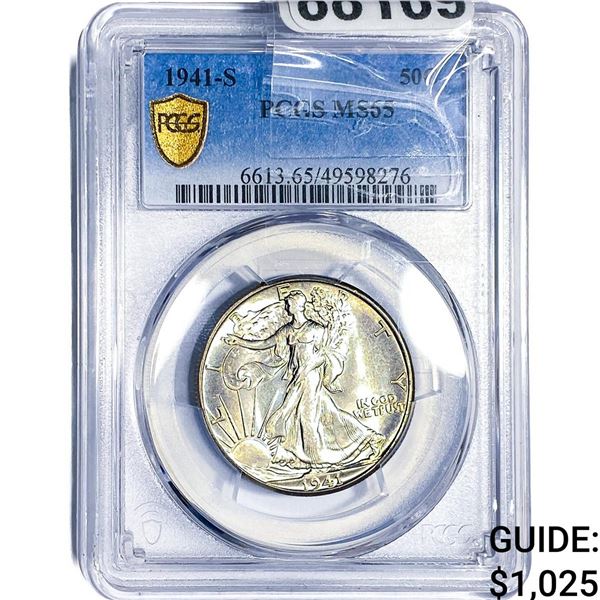 1941-S Walking Liberty Half Dollar PCGS MS65