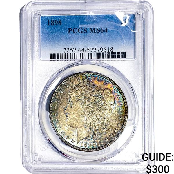1898 Morgan Silver Dollar PCGS MS64