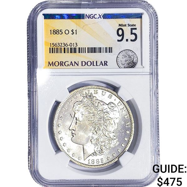 1885-O Morgan Silver Dollar NGC