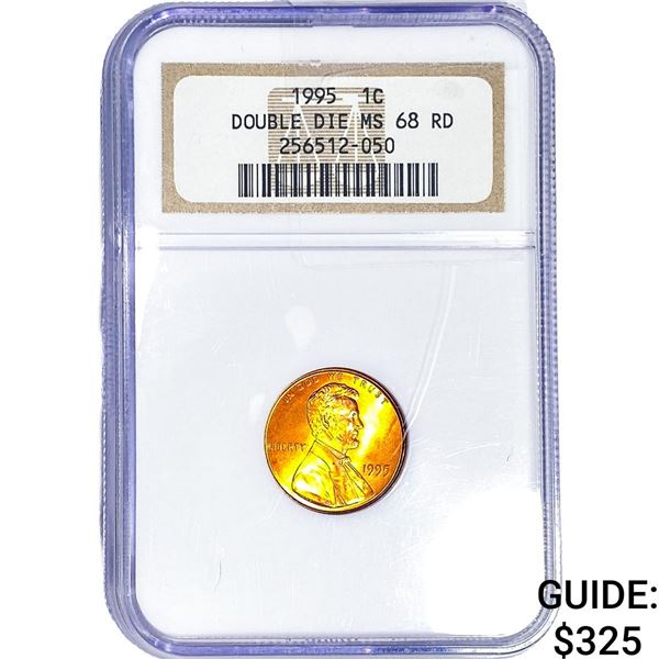 1995 Wheat Cent NGC MS68 RD