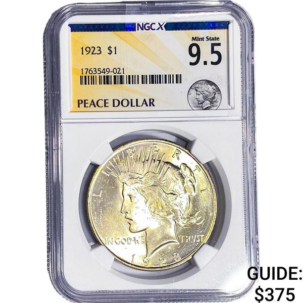 1923 Silver Peace Dollar NGC