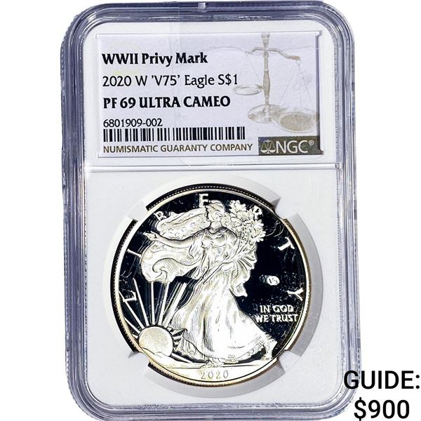 2020-W Silver Eagle NGC PF69 Ultra Cameo