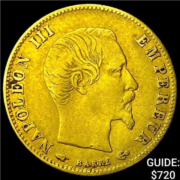 1859 France Gold 5 Francs agw.0471