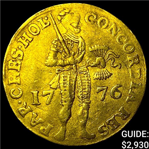 1776 Holland United Netherlands .1106oz Gold Ducat