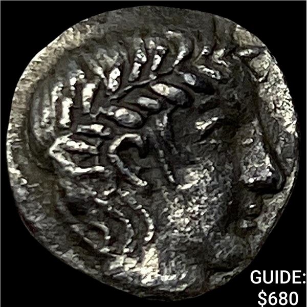 Greek Troas Neandria 4th Cent. BC Silver Obol