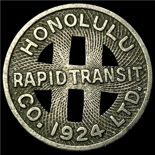 1924 Honolulu Transit Token