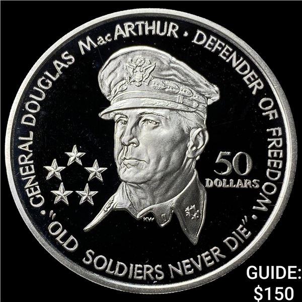1989 Nive Silver 50 Dollars Proof