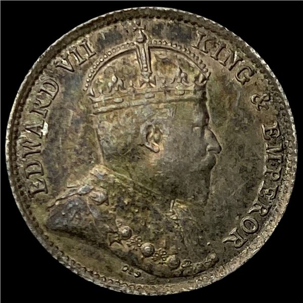 1902 Ceylon SIlver 10 Cents
