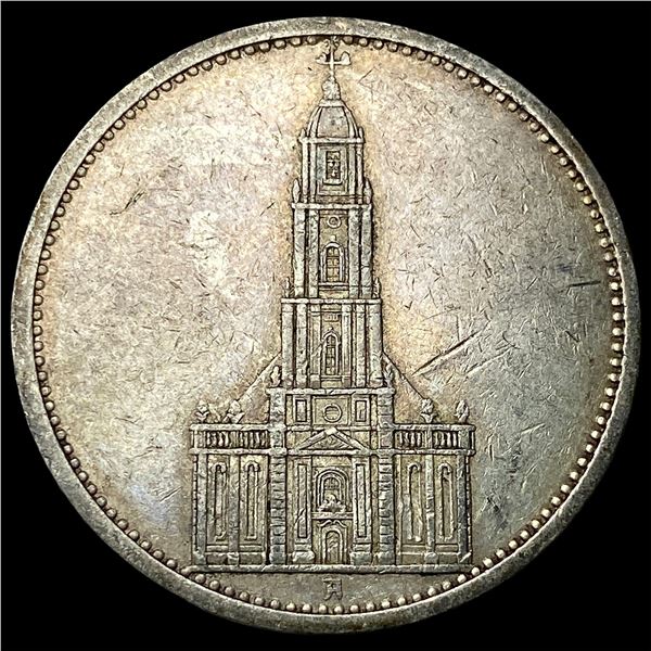 1934A Germany Silver 5 Reichsmark