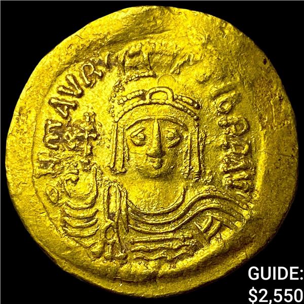 Byzantine Maurice Tiberius 578-602 Gold Solidus