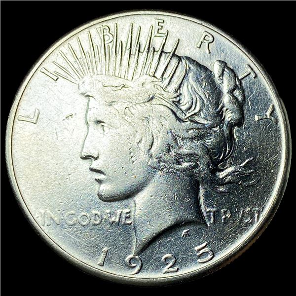 1925-S Silver Peace Dollar CLOSELY UNCIRCULATED