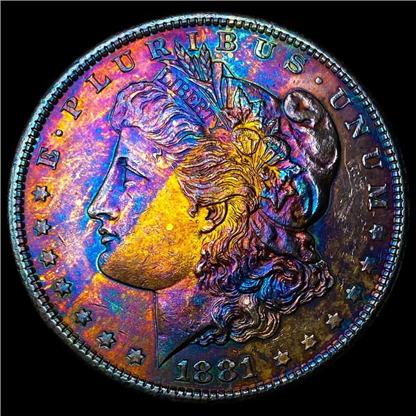1881-S Toned Silver Morgan Dollar UNCIRCULATED