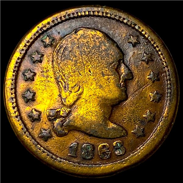 1863 Civil War Token "Wilson Medal" CLOSELY UNCIRCULATED