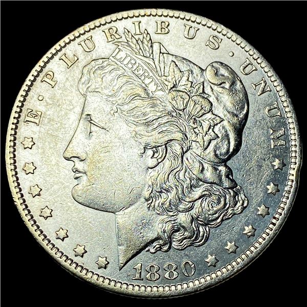 1880-O Micro O Silver Morgan Dollar CLOSELY UNCIRCULATED