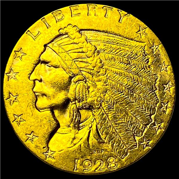1928 Indian Head Gold $2.50 Quarter Eagle UNCIRCULATED