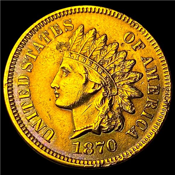 1870 Indian Head Cent CLOSELY UNCIRCULATED
