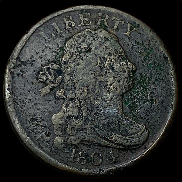 1804 Draped Bust Half Cent NICELY CIRCULATED