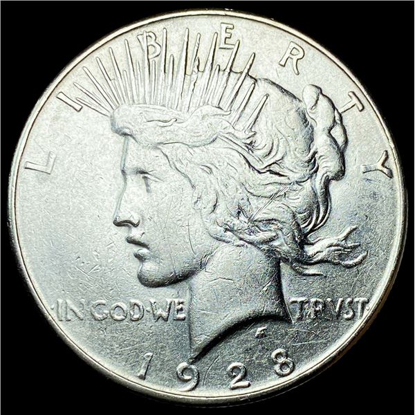 1928-S Silver Peace Dollar CLOSELY UNCIRCULATED