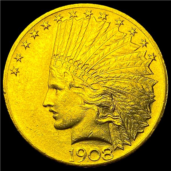 1908 Indian Head $10 Gold Eagle UNCIRCULATED