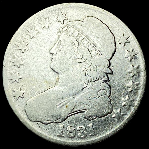 1831 Capped Bust Half Dollar NEARLY UNCIRCULATED