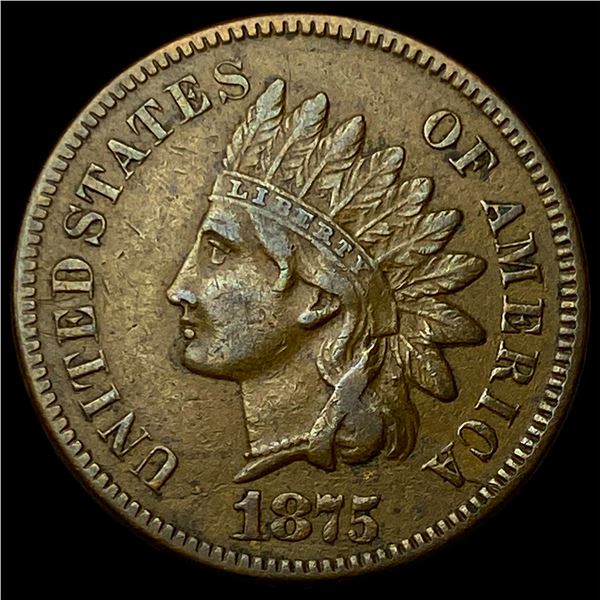 1875 Indian Head Cent CLOSELY UNCIRCULATED