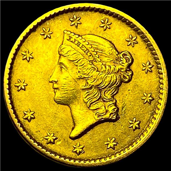 1852 Gold $1 Liberty Head Type 1 CLOSELY UNCIRCULATED