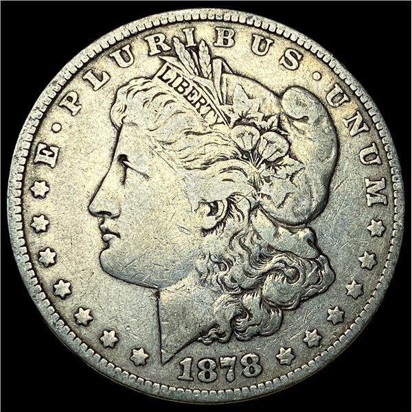 1878 Silver Morgan Dollar NEARLY UNCIRCULATED
