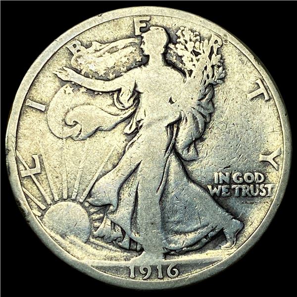 1916 Walking Liberty Half Dollar NEARLY UNCIRCULATED
