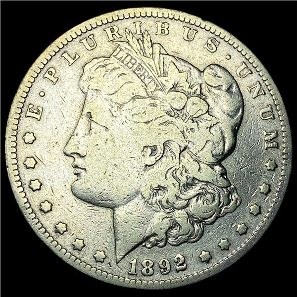 1892-S Silver Morgan Dollar ABOUT UNCIRCULATED