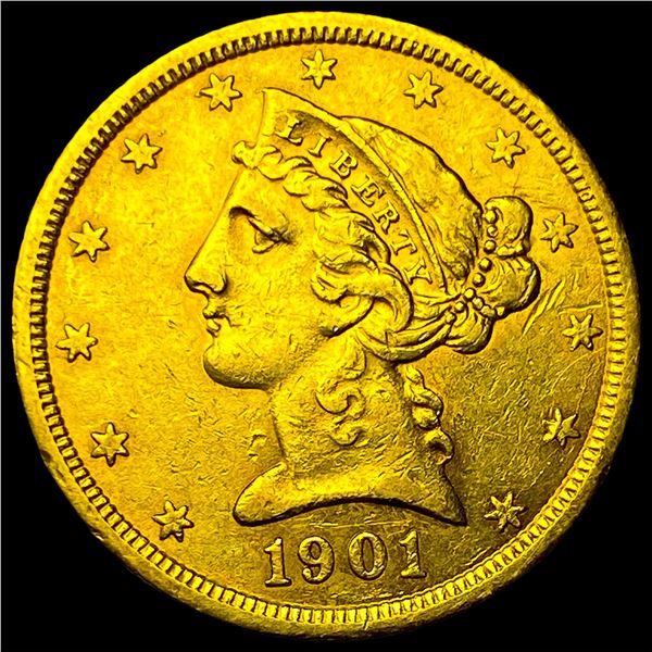 1901-S Liberty Head Half Eagle $5 Gold UNCIRCULATED