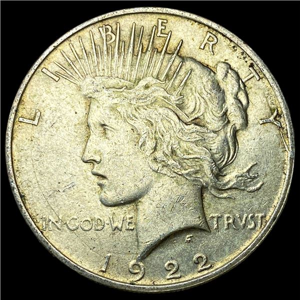 1922-D Silver Peace Dollar NEARLY UNCIRCULATED