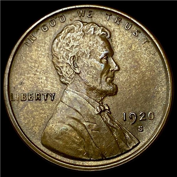 1920-S Lincoln Wheat Cent CLOSELY UNCIRCULATED