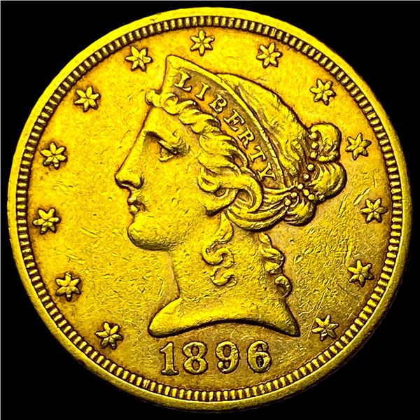 1896 Liberty Head Half Eagle $5 Gold CLOSELY UNCIRCULATED