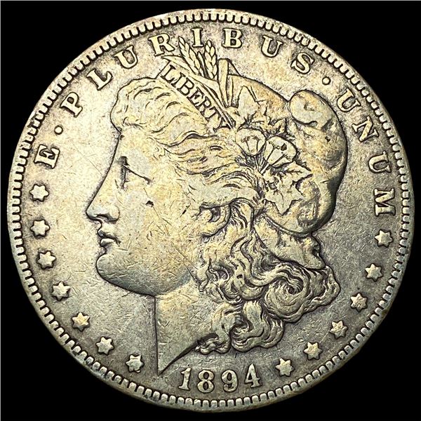 1894-O Silver Morgan Dollar ABOUT UNCIRCULATED