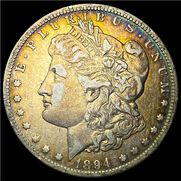 1894-O Silver Morgan Dollar ABOUT UNCIRCULATED