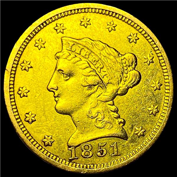 1851 Gold $2.50 Liberty Head Quarter Eagle CLOSELY UNCIRCULATED