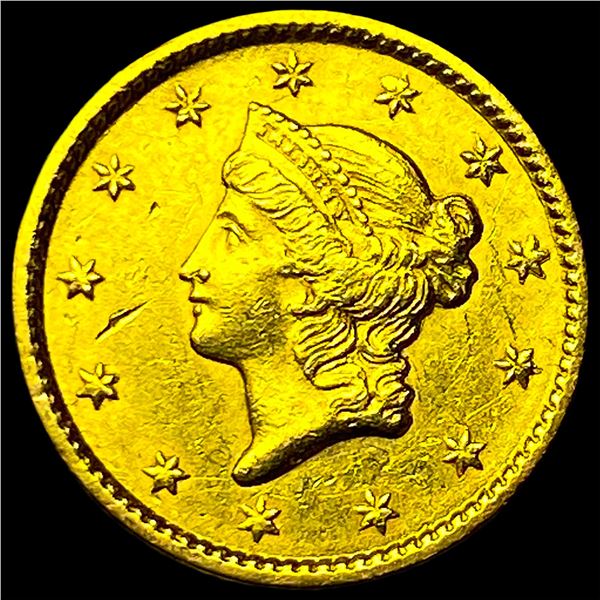1851 Gold $1 Liberty Head Type 1 CLOSELY UNCIRCULATED