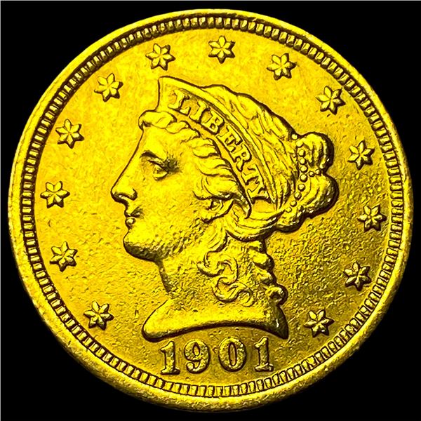 1901 Liberty Head Quarter Eagle $2.50 Gold CLOSELY UNCIRCULATED