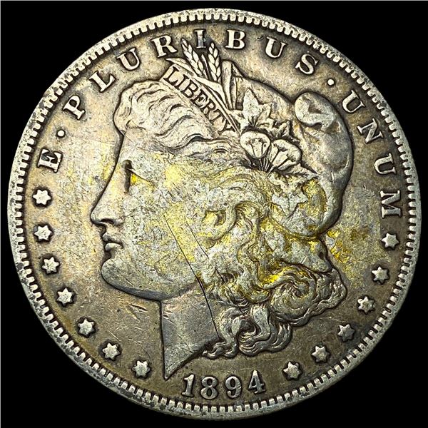 1894-O Silver Morgan Dollar ABOUT UNCIRCULATED