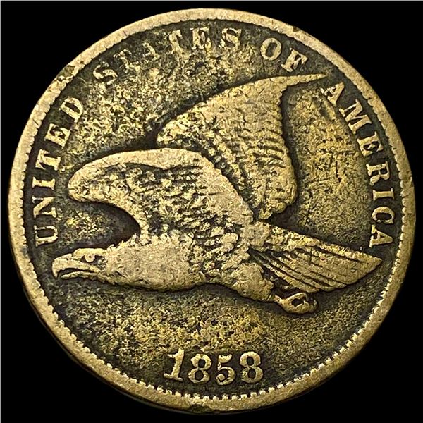 1858 Flying Eagle Cent NEARLY UNCIRCULATED