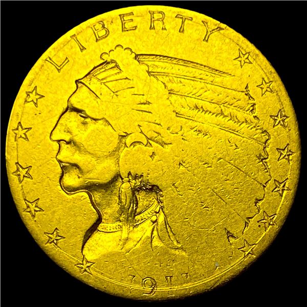 1911 Indian Head Quarter Eagle $2.50 Gold CLOSELY UNCIRCULATED