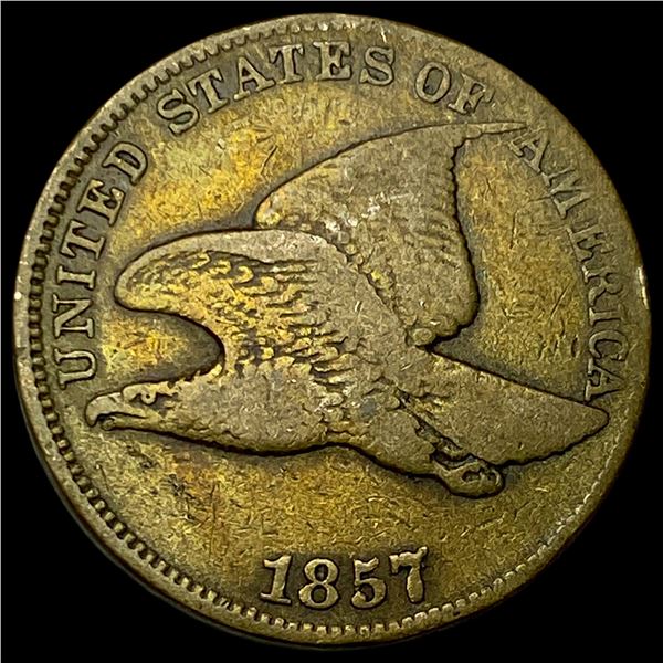1857 Flying Eagle Cent NEARLY UNCIRCULATED