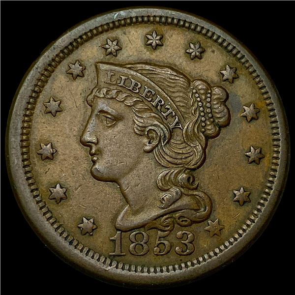 1853 Braided Hair Large Cent UNCIRCULATED
