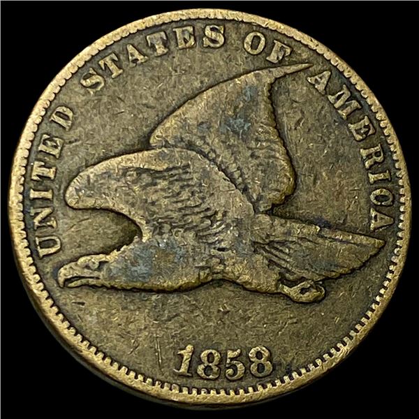 1858 Flying Eagle Cent NEARLY UNCIRCULATED