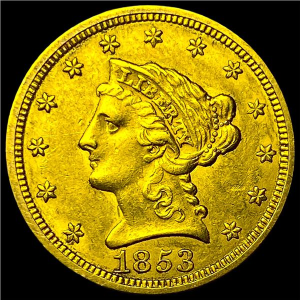 1853 $2.50 Liberty Head Quarter Eagle CLOSELY UNCIRCULATED