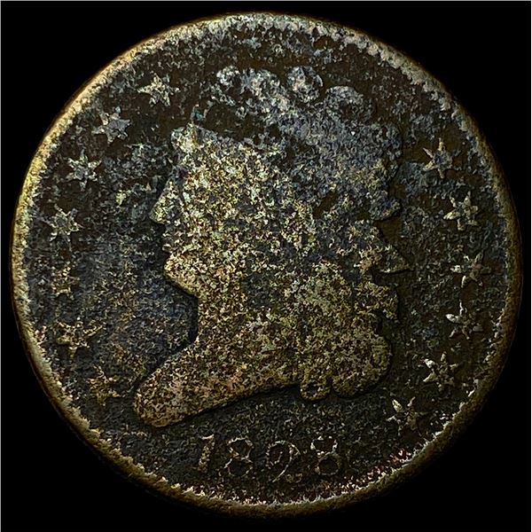 1828 Classic Head Half Cent LIGHTLY CIRCULATED