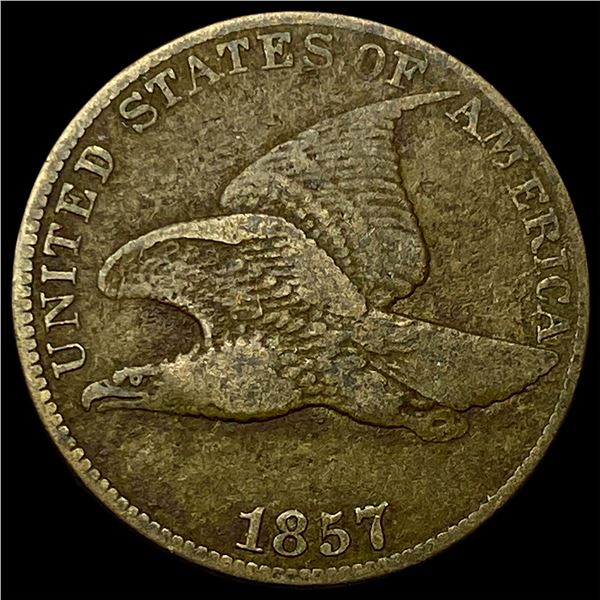 1857 Flying Eagle Cent NEARLY UNCIRCULATED