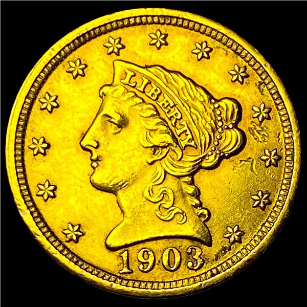 1903 Liberty Head Gold Quarter Eagle $2.50 CLOSELY UNCIRCULATED