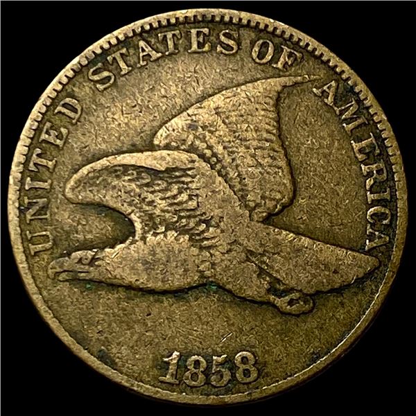 1858 Flying Eagle Cent NEARLY UNCIRCULATED