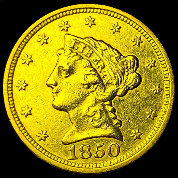 1850 $2.50 Liberty Head Quarter Eagle CLOSELY UNCIRCULATED